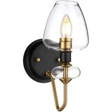 Elstead Lighting Elstead Stenska svetilka Armand z 1 lučjo, starana medenina, stekleno senčilo, (22099219) | Shoptok.si