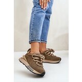 Boto Women's Suede Sneakers On Platform With Thick Lacing Artiker | shoptok.hr
