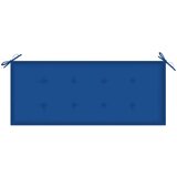  Jastuk za vrtnu klupu plavi 120 x 50 x 3 cm od tkanine Oxford Cijene