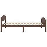 vidaXL Okvir za krevet od masivne borovine tamnosmeđi 100 x 200 cm | shoptok.hr
