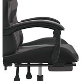  Vrtljiv gaming stol z oporo za noge črno in zeleno um. usnje, (21378466) | Shoptok.si