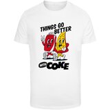 Merchcode Men's T-shirt Things Go Better with Coke white | Shoptok.si
