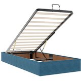 vidaXL otomanski okvir kreveta s madracima plavi 200x200cm baršunasti | shoptok.hr