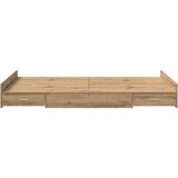  Krevet s ladicama s uzglavljem Umjetnički hrast 120 x 190 cm | shoptok.hr