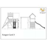 Fungoo Set CAROL 3 sivo - drveno dječje igralište | shoptok.hr
