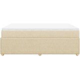  Krevet s oprugama i madracem krem 140 x 190 cm od tkanine | shoptok.hr