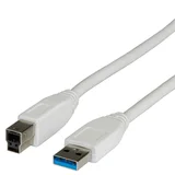 USB3.0 A-B M/M beige 1.8m kabl