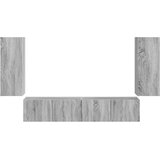  Set omare za televizijo na steni 4 pcs Siva Sonoma, (5000132239) | Shoptok.si