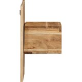  Noćni ormarić 50x27x50 cm puno drvo bagrem | shoptok.hr