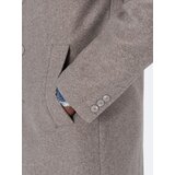 Ombre Men's lightweight single-breasted coat - light brown | shoptok.hr