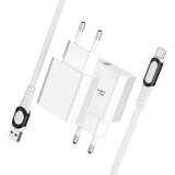 Konfulon Punjač Quick Charge 3.0A C27A + DC03, Beli Cene