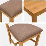  Blagovaonski set 4 kom. Siva Čvrsto Hrastovo Drvo | shoptok.hr
