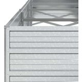 vidaXL Povišena vrtna gredica 320 x 80 x 45 cm pocinčani čelik srebrna | shoptok.hr