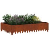  Ograda oko Travnjaka 100 x 60 x 20 cm Čelik Rđa | shoptok.hr