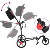 Golf Trolej Crna 110 x 60 x 132 cm Željezo | shoptok.hr