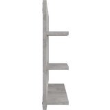 vidaXL kupaonsko ogledalo siva boja betona 60 x 10,5 x 45 cm iverica | shoptok.hr