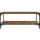  Klubska mizica dimljeni hrast 80x50x40 cm inženirski les, (20712292) | Shoptok.si