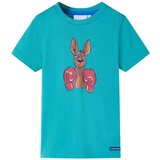  Dječja majica kratkih rukava tamna boja mente 128 | shoptok.hr