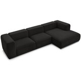 Bobochic Paris Crna kutna garnitura od bouclé tkanine (s desnim kutom) Zephyr – | shoptok.hr