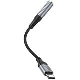 hoco. AUX adapter tipa C na Jack 3,5 mm LS36 12 cm črn | Shoptok.si