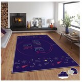 Conceptum Hypnose Tepih sa novogodišnjim motivima Asr-Crpt-78, Pravougaoni, 100 x 180 cm, Plavi | Eponuda.ba