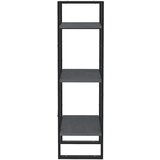 vidaXL ormarić za knjige s 3 razine sivi 40 x 30 x 105 cm od borovine | shoptok.hr