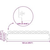 vidaXL Robniki za trato 10 pcs Črna 103 x 0,05 x 22 cm Jeklo | Shoptok.si