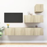 The Living Store Komplet TV omaric 4-delni sonoma hrast inženirski les - Komplet TV Omaric, (21374629) Cene