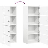  Regal za knjige bijeli 40x24x102 cm konstruirano drvo | Eponuda.com