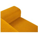 Cosmopolitan Design Gorčično rumena raztegljiva kotna sedežna garnitura s prostorom za shranjevanje iz rebrastega žameta (levi kot/z ležalnikom) Kyoto – | Shoptok.si