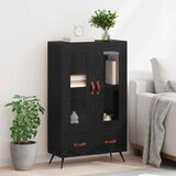  Highboard s ladicama Crni hrast 69,5 x 31 x 115 cm | shoptok.hr