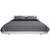  Dvostrani prošiveni prekrivač 230x260 cm sivo crni | shoptok.hr