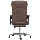  Uredski naslonjač od umjetne kože smeđi | shoptok.hr