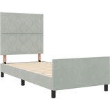  Krevet s opruga kutije Svjetlosiva 90 x 200 cm Baršun | shoptok.hr