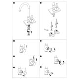 Alveus Record 30 Set pomivalnih korit, 780 x 480 mm, Dvojna, kompozit + pipa Nela, bež, izvlečni sifon | Shoptok.si