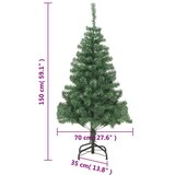  Umjetno božićno drvce sa stalkom 150 cm 380 grana | shoptok.hr