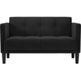  Dvosjed crni 111 cm baršun | shoptok.hr