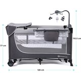 Kinderkraft prenosna posteljica leody™ z dodatki grey | Shoptok.si