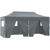 Šator za svadbe - šator za zabave Antracit 291 x 580 x 315 cm Oxford tkanina - Antracit s 4 bočna zida Da | shoptok.hr
