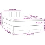 Box spring krevet s madracem ružičasti 120 x 200 cm baršunasti | shoptok.hr