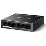 Mercusys SWITCH MS106LP MS106LP 6-portni 10/100 Mbps Desktop prekidač sa 4-porta PoE+, kompatibilan sa 802.3af/at PD-ovima, 40 W PoE napajan | Eponuda.ba