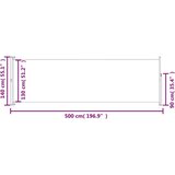  Uvlačiva bočna tenda za terasu 140 x 500 cm crna | shoptok.hr