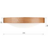  Brilagi-LED RGBW prigušiva stropna lampa CARVALHO SLIM 2xE27/15W/230V Wi-Fi hrast prečnik 37 cm | Eponuda.com