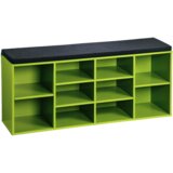 Kesper ksp15982 drveni cipelarnik zeleni sa jastukom za sedenje 103,5x48x29,5cm cene