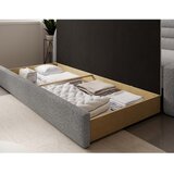 ELTAP Siva sklopiva/s prostorom za odlaganje sofa od bouclé tkanine s lijevim kutom 223 cm Fabillo – | shoptok.hr