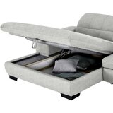 CARRYHOME KOTNA SEDEŽNA GARNITURA, tkanina platinaste barve | Shoptok.si