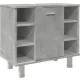 Maison Chic Kopalniška omarica - Kopalniški kabinet betonsko siva 60x32x53,5 cm iverna plošča, (21794719) Cene