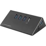 LC POWER USB hub 3.0 LC-hub-ALU-2B-4 aluminijum sivi