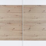 Modern Living Omara Z Drsnimi Vrati Feldkirch, Bela, Barva Hrasta | Shoptok.si