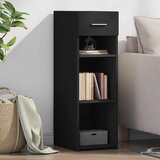  Komoda crna 30 x 42,5 x 93 cm od konstruiranog drva | shoptok.hr